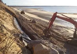 Rock Revetment Construction