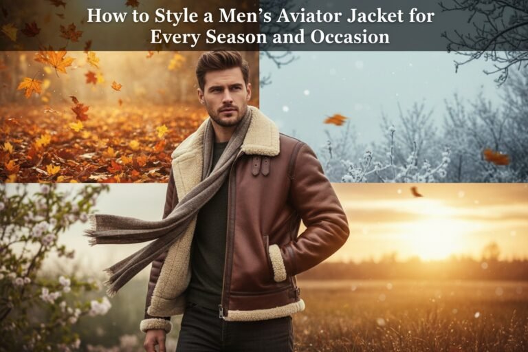 How to Style a Men's Aviator Jacket for Every Season and Occasion